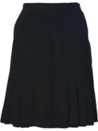 Chanel Vintage Pleated Skirt, Women's, Size: 33, Black