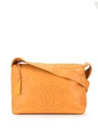 Chanel Pre-owned Cc Logo Shoulder Bag - Orange