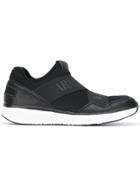 Armani Jeans Branded Strap Sneakers - Black