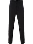 Transit Slim-leg Trousers, Men's, Size: Medium, Black, Linen/flax/polyester/cotton