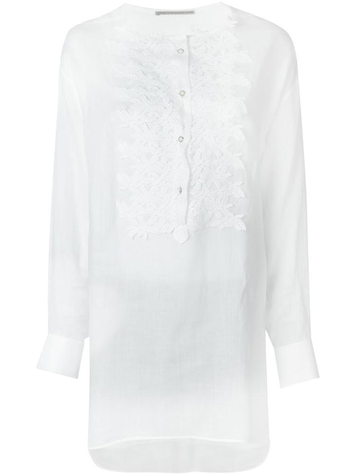 Ermanno Scervino Floral Bib Appliqué Tunic