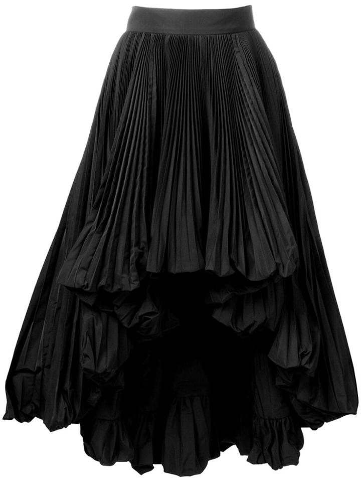 Alexandre Vauthier Full Pleated Skirt - Black