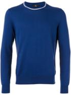 Fay - Fay Long Sleeved Sweater - Men - Cotton - 52, Blue, Cotton