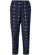Romeo Gigli Vintage 2000's Printed Trousers - Blue