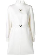Valentino V Belt Double-faced Dress - Neutrals