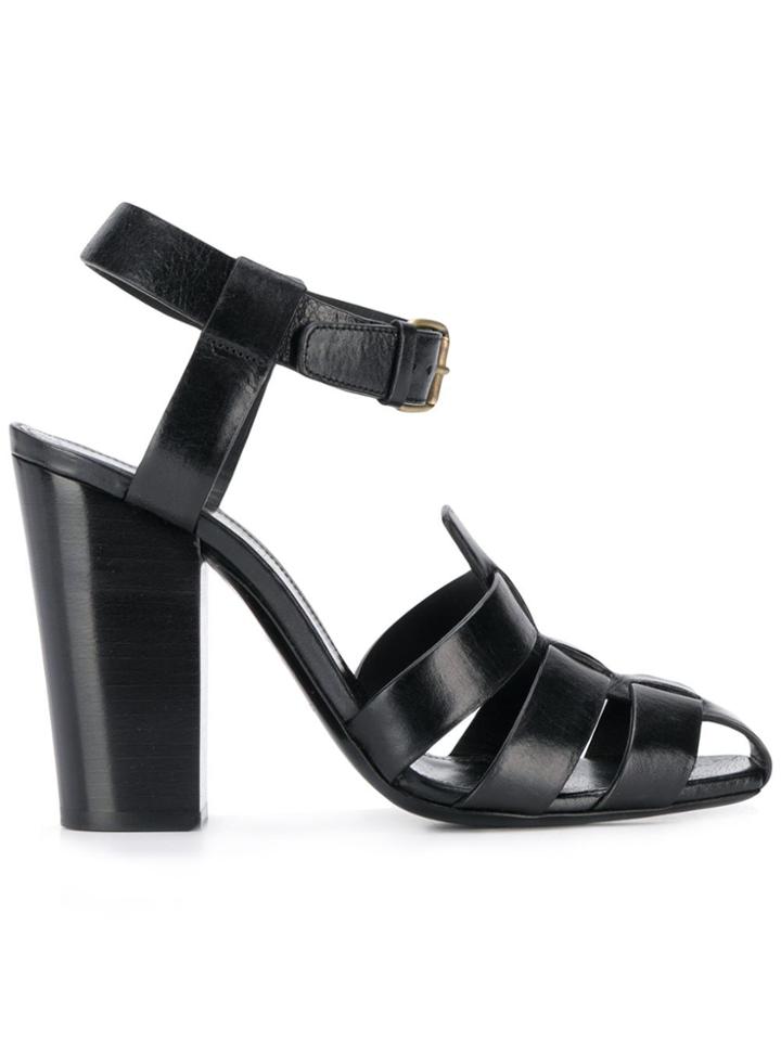 Saint Laurent Chunky Strap 110 Sandals - Black