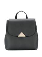Emporio Armani Flap Top Backpack - Black
