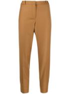 Fabiana Filippi Cropped Slim-fit Trousers - Brown