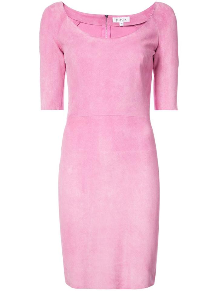 Jitrois Round Neck Dress - Pink & Purple