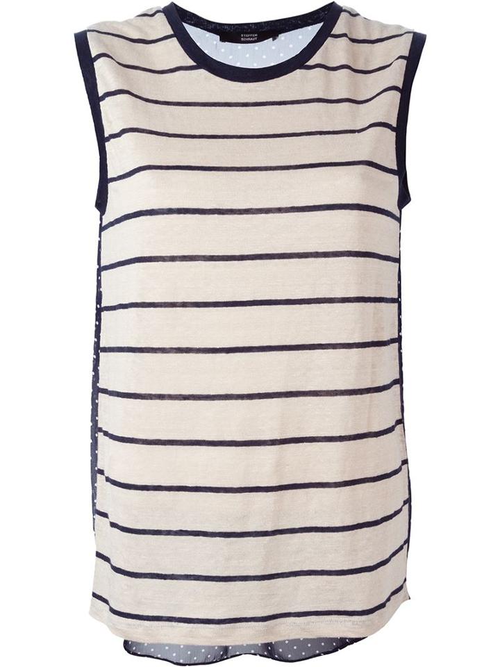 Steffen Schraut Contrast Back Tank Top