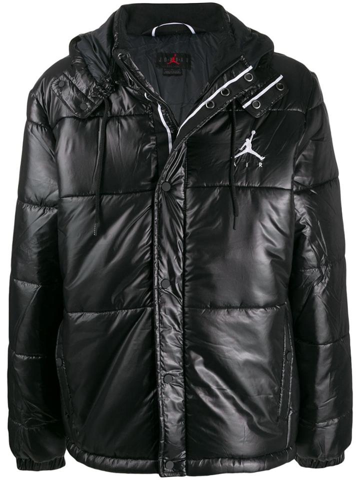 Nike Embroidered Logo Padded Jacket - Black