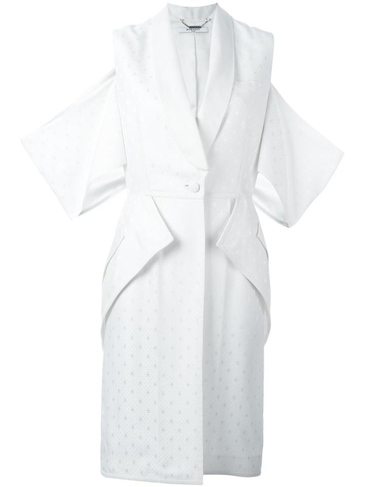 Givenchy Cold Shoulder Coat - White