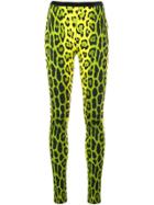 Tom Ford Leopard Print Skinny Trousers - Green