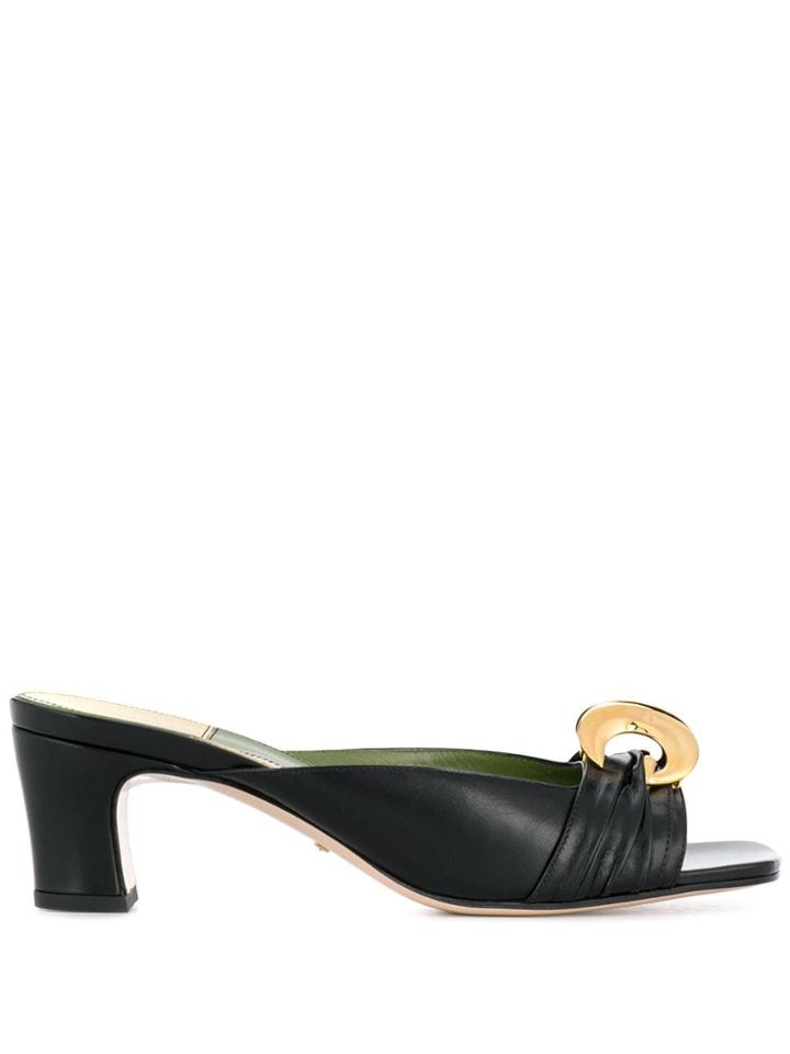 Gucci Logo Sandals - Black