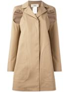 Ports 1961 Slit Arms Raincoat, Women's, Size: 40, Nude/neutrals, Cotton