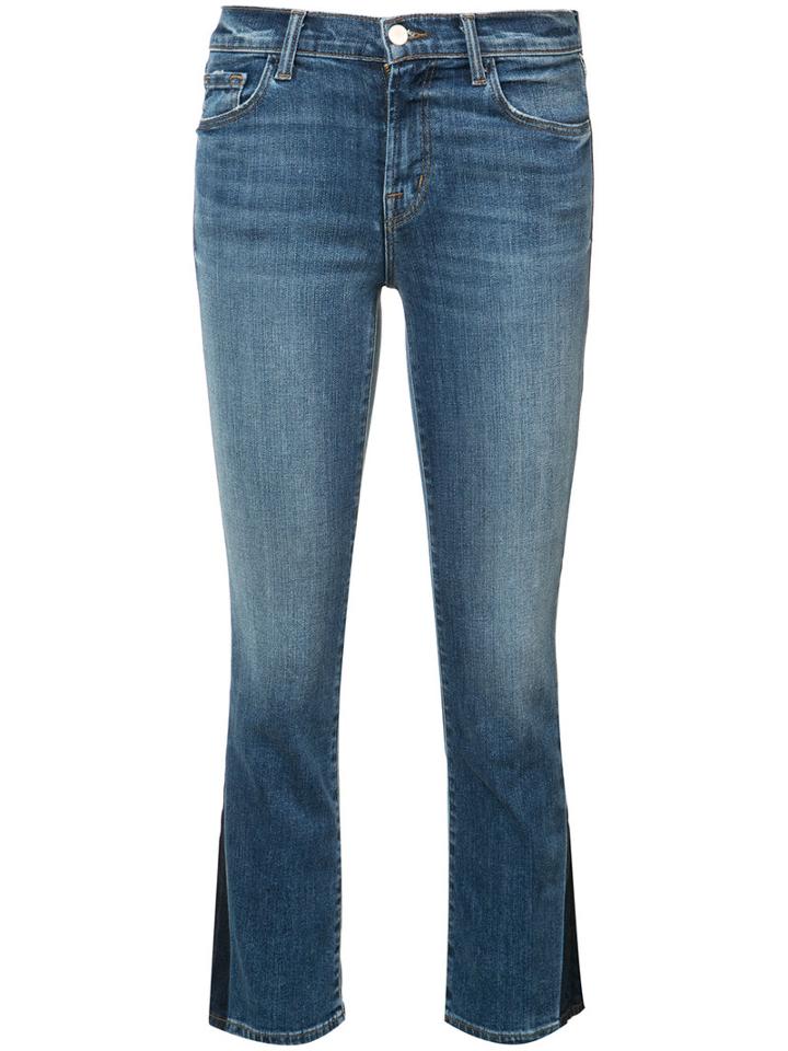 J Brand Selena Cropped Jeans, Women's, Size: 30, Blue, Cotton/polyurethane