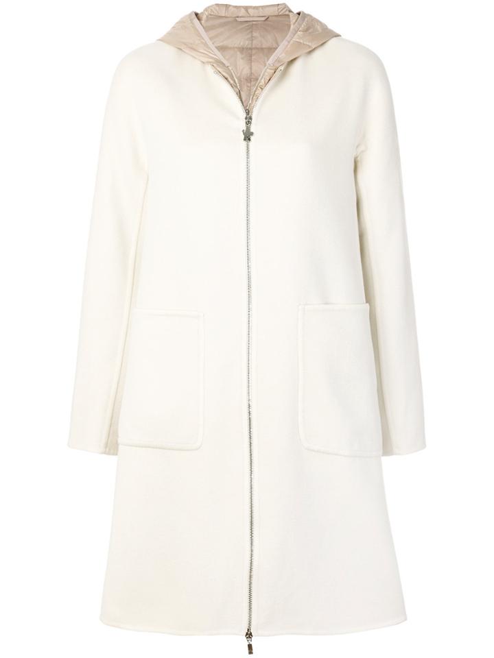Moncler Gamme Rouge Zipped Coat - Nude & Neutrals