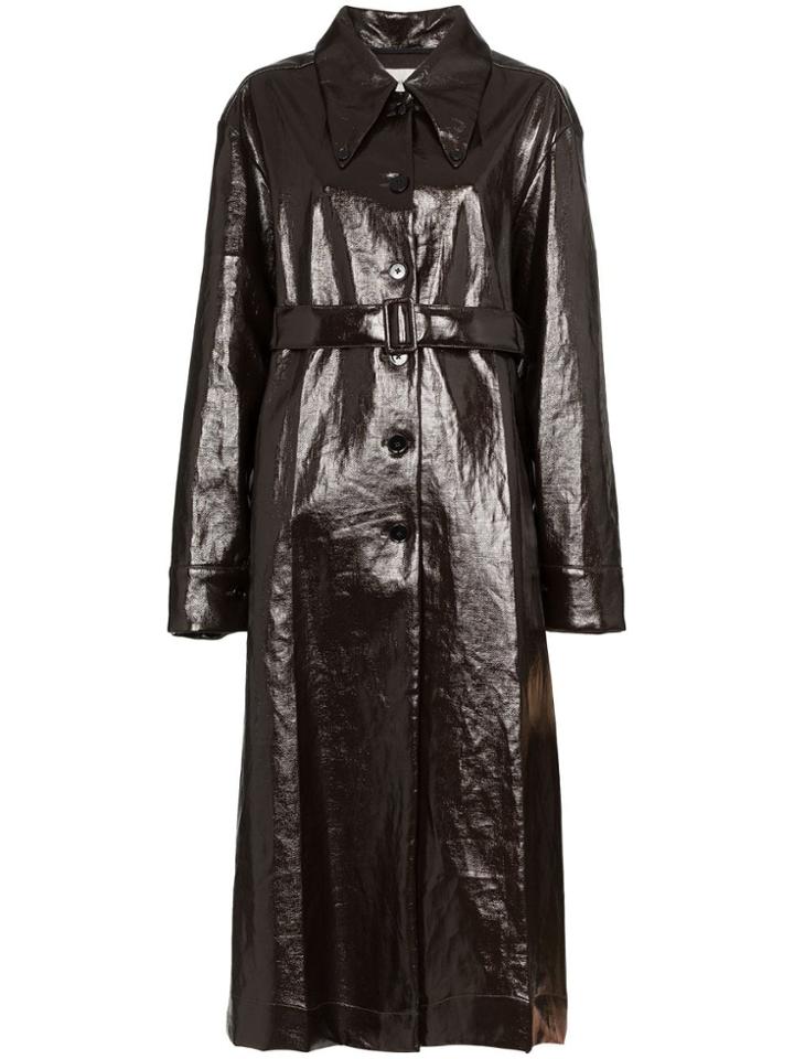 Lemaire Single-breasted Trench Coat - Brown