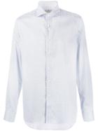 Canali All-over Patterned Fitted Shirt - White