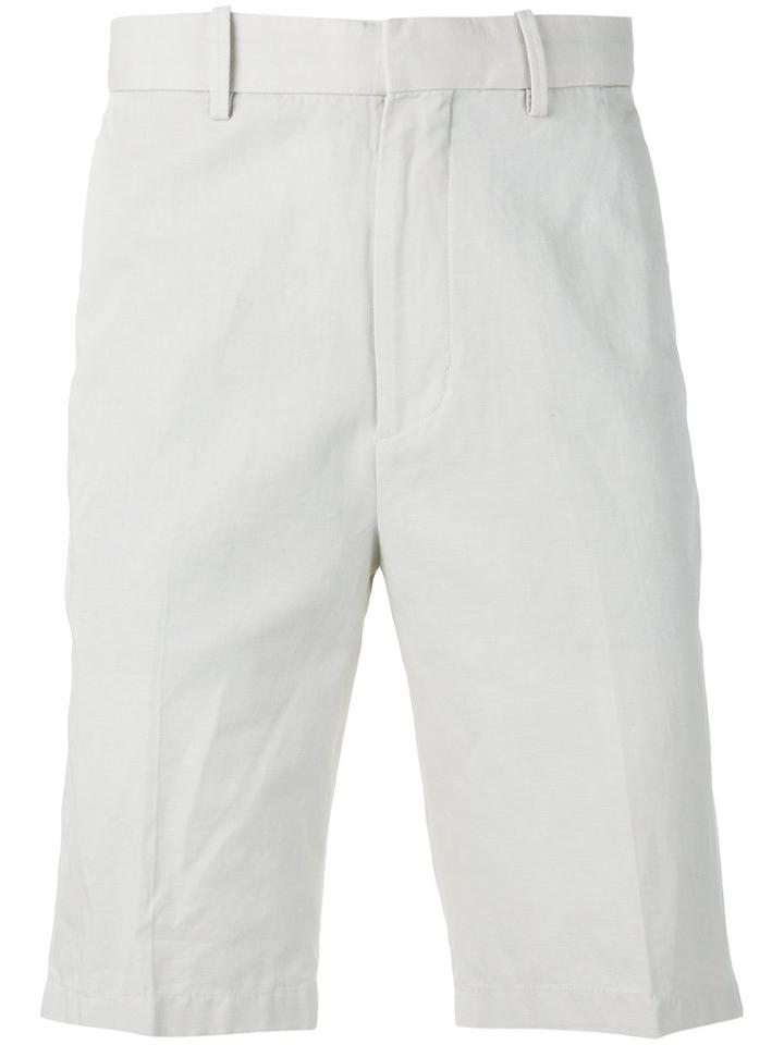 Vince - Relaxed Bermudas - Men - Cotton/linen/flax - 32, Nude/neutrals, Cotton/linen/flax