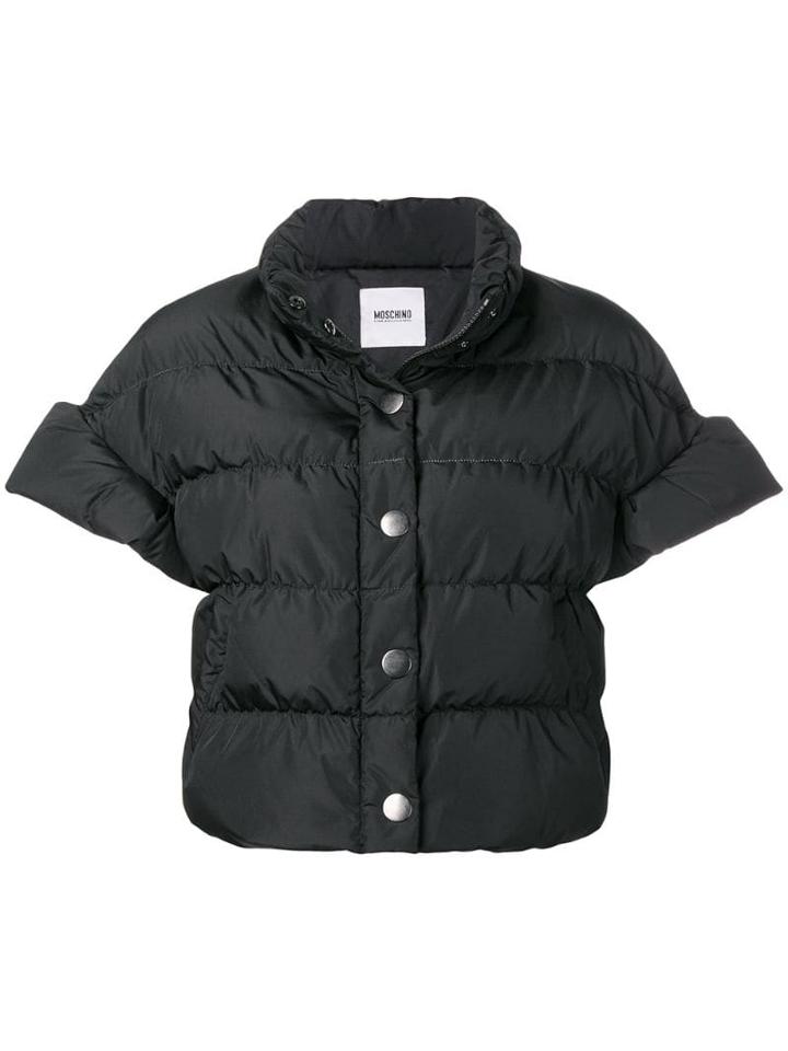 Moschino Pre-owned Padded Cropped Jacket - Black