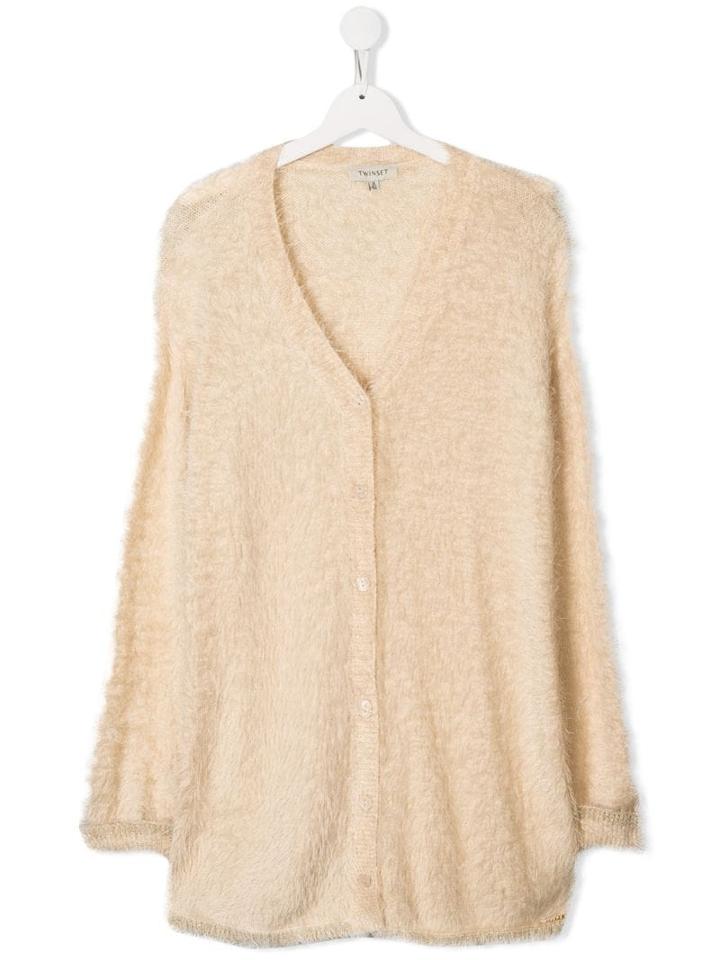 Twin-set Kids V-neck Cardigan - Neutrals