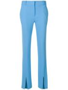 Victoria Beckham Front Slit Trousers - Blue