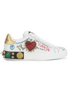 Dolce & Gabbana Customised Low Top Sneakers - White