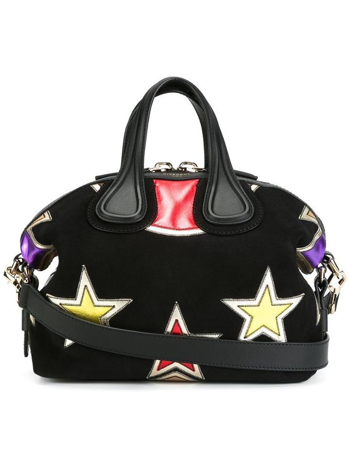 Givenchy Small 'nightingale' Tote, Women's, Black, Suede/calf Leather
