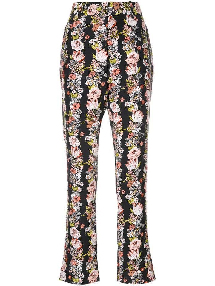 Equipment Floral Flared Trousers - Multicolour