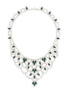 Susan Caplan Vintage 1990s Vintage Swarovski Crystal Bib Necklace -