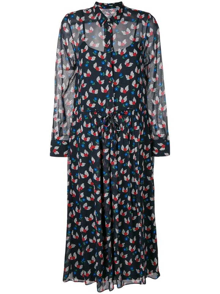 Chinti & Parker Juliet Heart Shirt Dress - Blue
