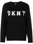 Dkny Logo Patch Sweater - Black
