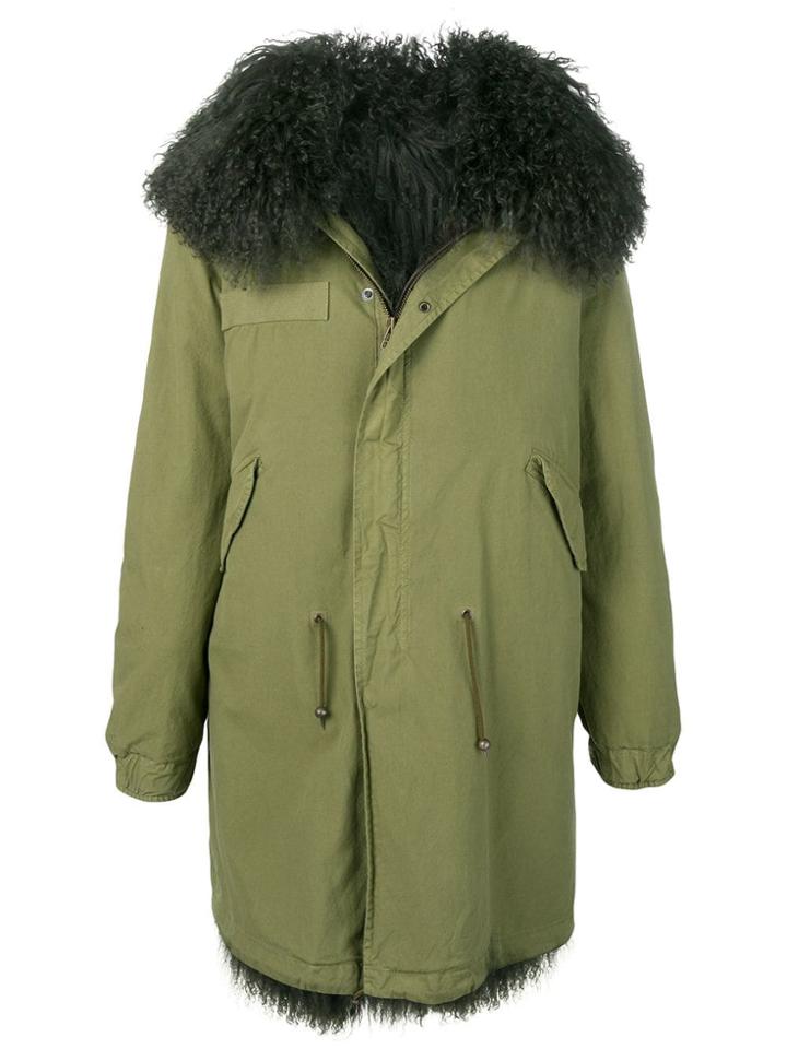 Mr & Mrs Italy Shearling-lined Parka - Green