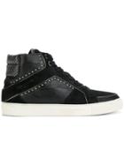 Zadig & Voltaire High-top Panel Sneakers - Black