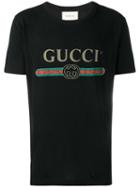 Gucci 'fake Gucci' T-shirt, Men's, Size: Large, Black, Cotton