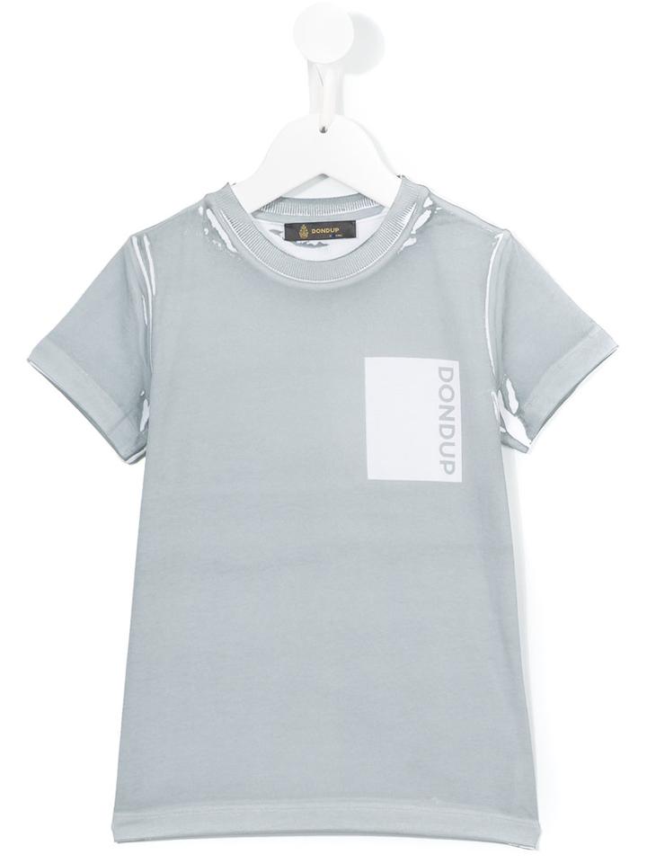 Dondup Kids Logo Print T-shirt, Boy's, Size: 12 Yrs, Grey