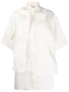 Nina Ricci Oversized Asymmetric Shirt - White