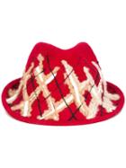 Le Chapeau 'x' Fedora Hat, Women's, Size: 57, Red, Merino/wool/acrylic