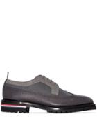 Thom Browne Longwing Panelled Brogues - Grey