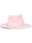 Maison Michel 'thadee' Hat, Women's, Size: Xl, Pink/purple, Wool Felt