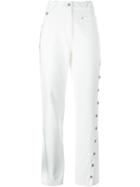 Courrèges 'p05' Trousers, Women's, Size: 34, White, Cotton