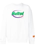 Heron Preston 'melted' Printed Sweatshirt - White