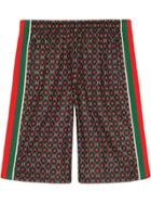 Gucci Jersey Shorts With Gg Star Print - Multicolour