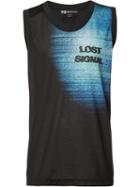 Y-3 Lost Signal Tank, Men's, Size: Large, Blue, Cotton/polyester