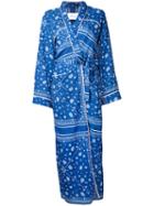Fleamadonna Paisley-print Kimono Jacket, Women's, Size: Medium, Blue, Polyester