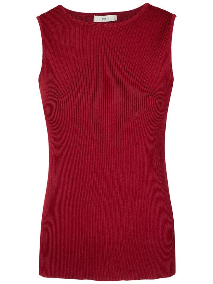 Egrey Ribbed Eliana Tank - Red