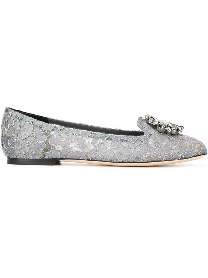 Dolce & Gabbana Vally Slippers - Grey