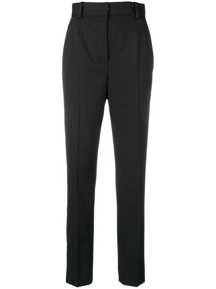 Versace High-waisted Tailored Trousers - Black