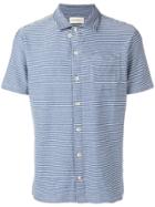 Oliver Spencer Striped Hawaiian Jersey Shirt - Blue